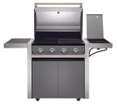 BeefEater 1500 series  - 4 Burner BBQ & Side Burner Trolley